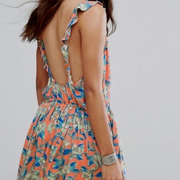 NWT - Free People Dear You Printed Mini Dress, Size L - Picture 6 of 10